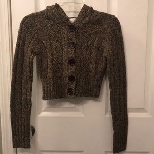 Hooded Cropped Sweater